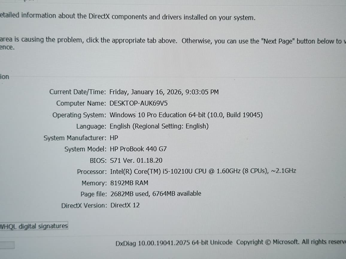 LAPTOP HP PROBOOK 440 G7